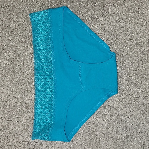 NWT Small Victoria Secret Teal Cotton Hipster - Picture 1 of 3